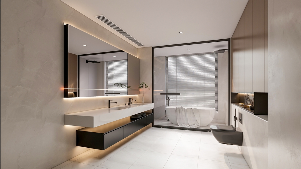 How can I make my small bathroom look bigger